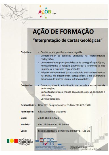 Ação de Formação - Interpretação de Cartas Geológicas